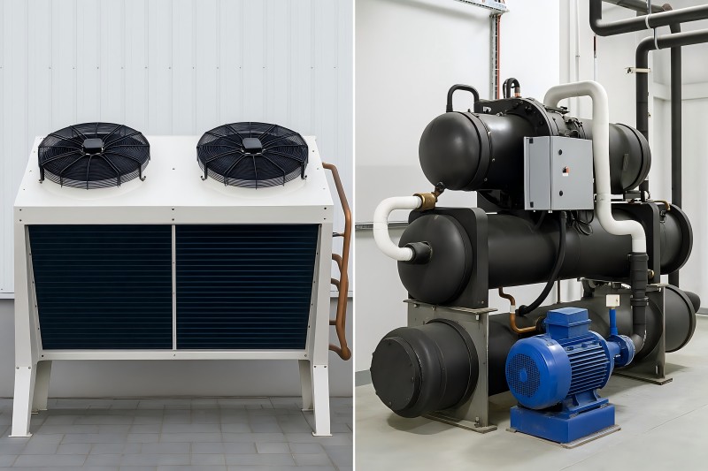 Technical Comparison Air-Cooled vs Water-Cooled Condensers