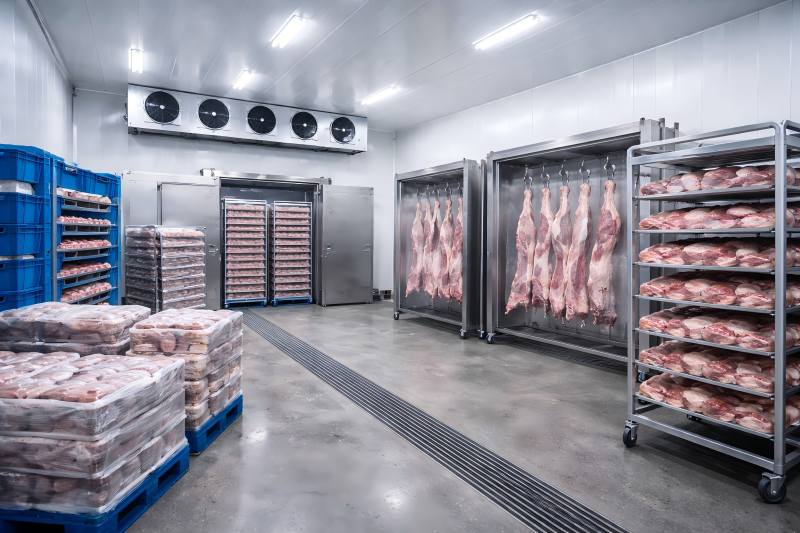 Blast Freezer Rooms in Meat Processing
