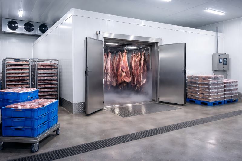 Selecting the Right Blast Freezer Room for Meat Processing