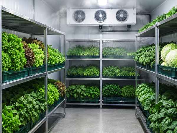 Leafy Vegetables of Chiller Room