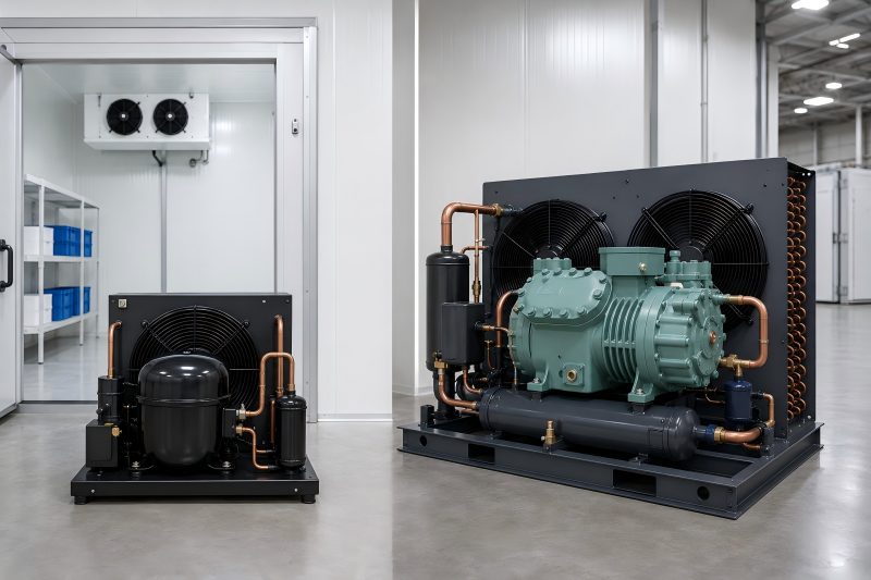 Semi-Hermetic vs Hermetic Condensing Unit