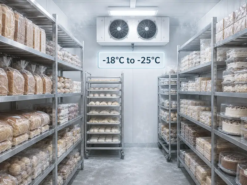 Bakery and Packaged Foods freezer room