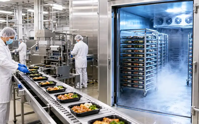 Prepared Food Factories Blast Freezer Room