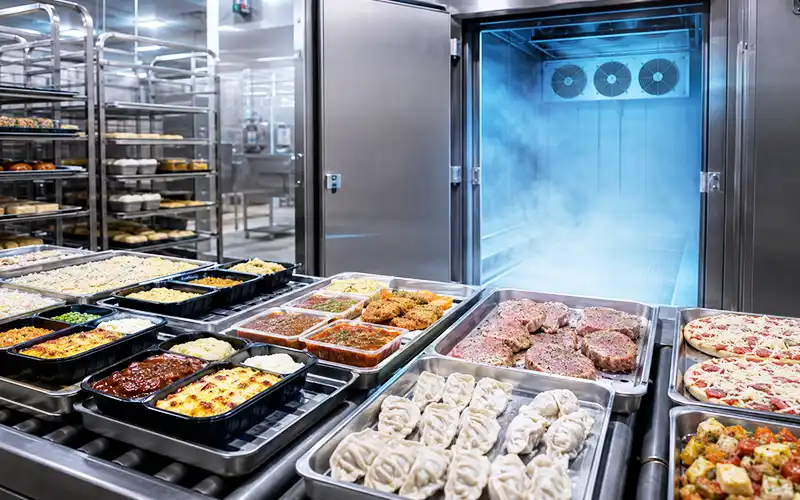 Prepared Foods blast freezer room