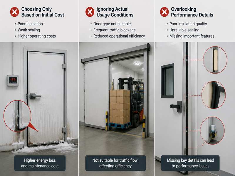Common Mistakes When Selecting Chiller Room Doors