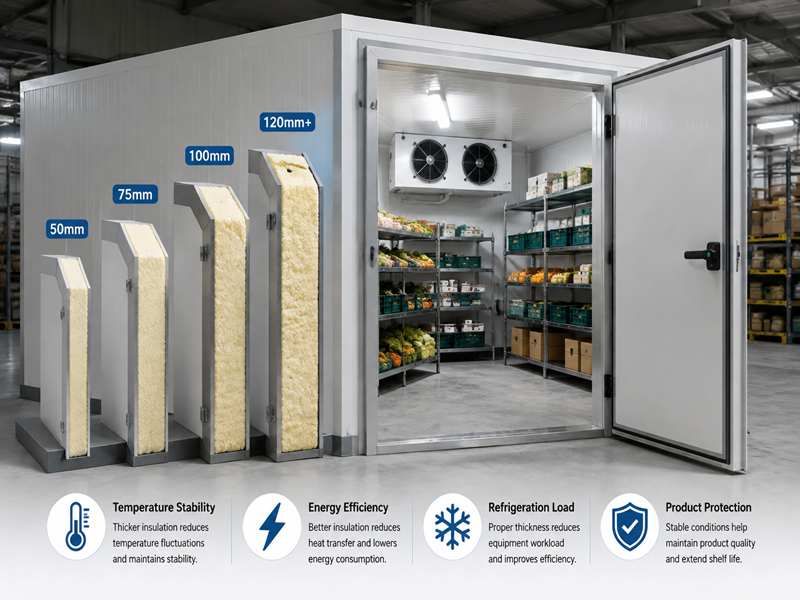 How Does Insulation Thickness Affect Chiller Room Performance