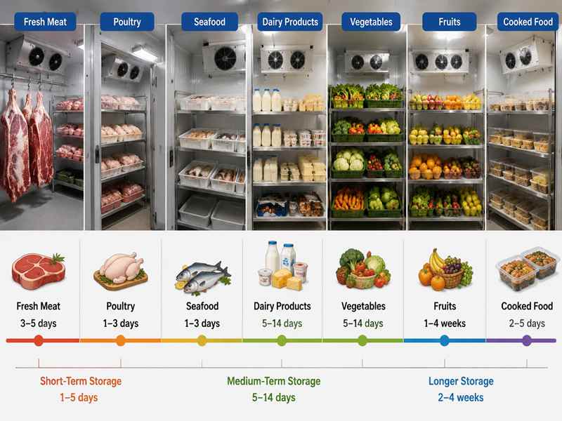 How Long Can Different Foods Be Stored in a Chiller Room