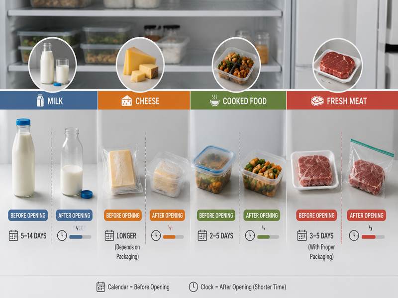 How Long Can Different Foods Stay Fresh After Opening