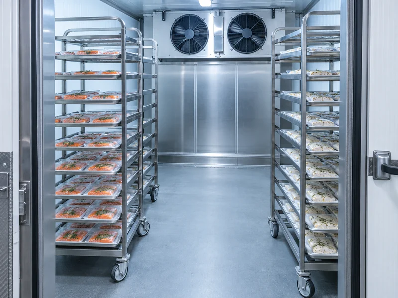 Blast Freezer Tray Loading Arrangement Blast Freezer Tray Loading Arrangement