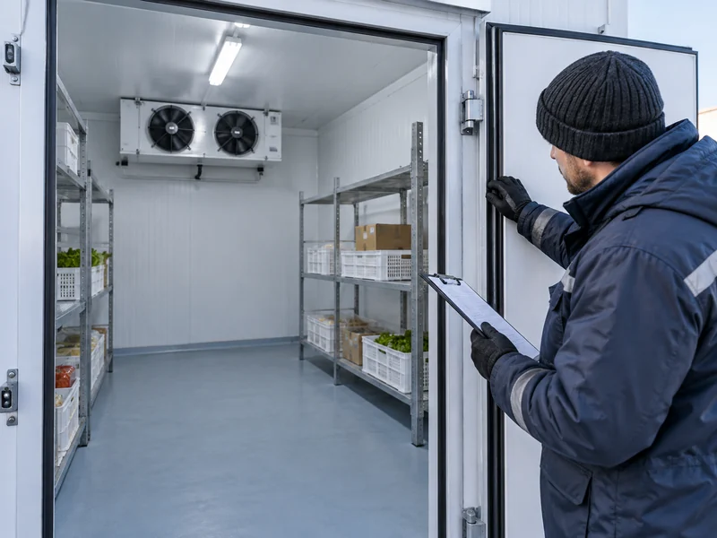 Cold Room Door Seal Inspection