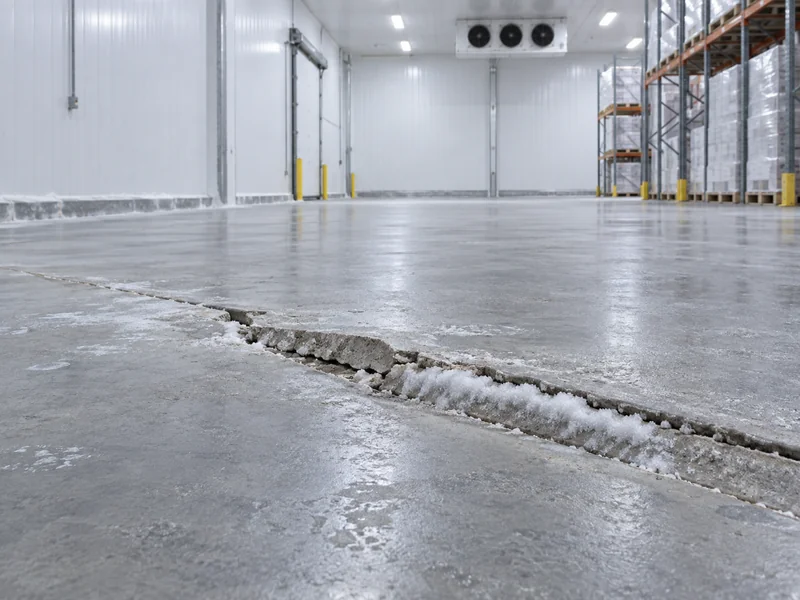 Freezer Floor Frost Heave Damage