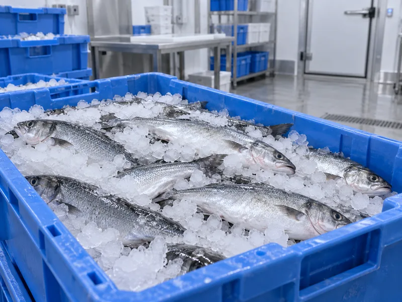 Fresh Fish Layered With Flake Ice