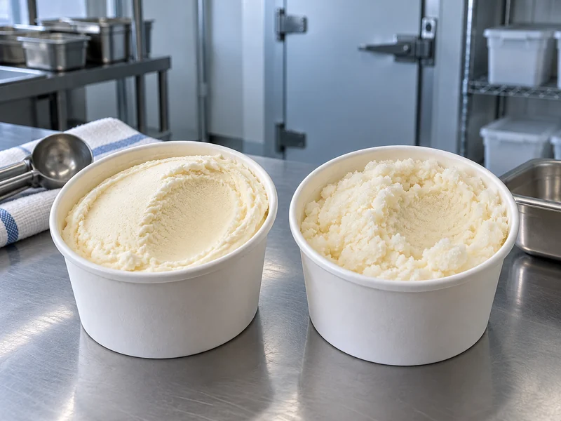 Ice Cream Texture After Temperature Fluctuations