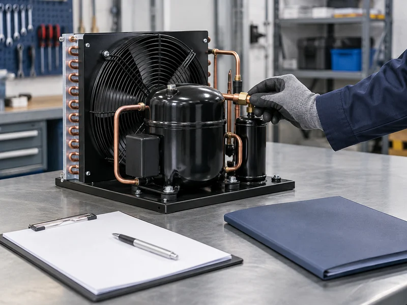 Illustrative refrigeration equipment purchase inspection