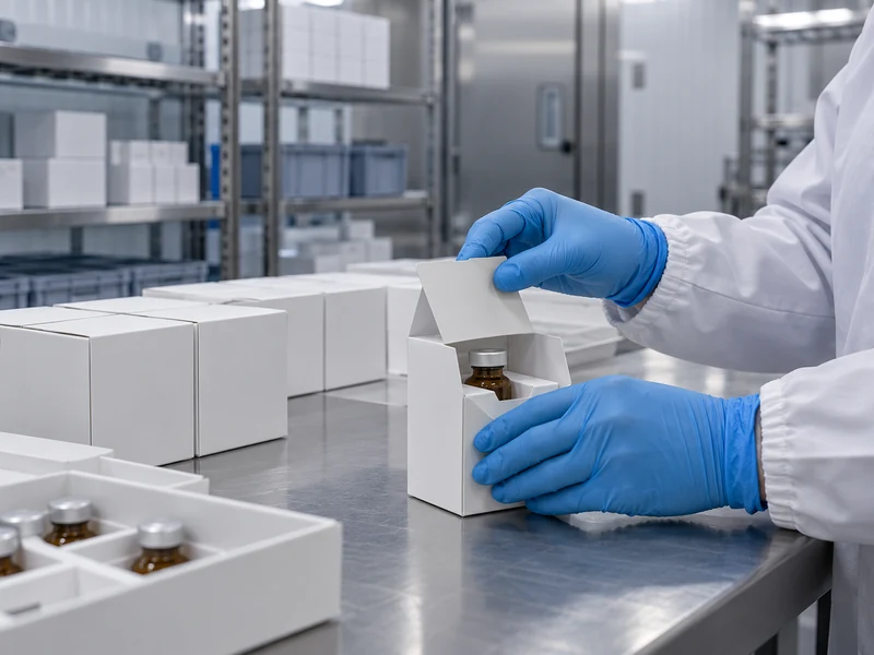 Amber Medicine Vial In Protective Carton