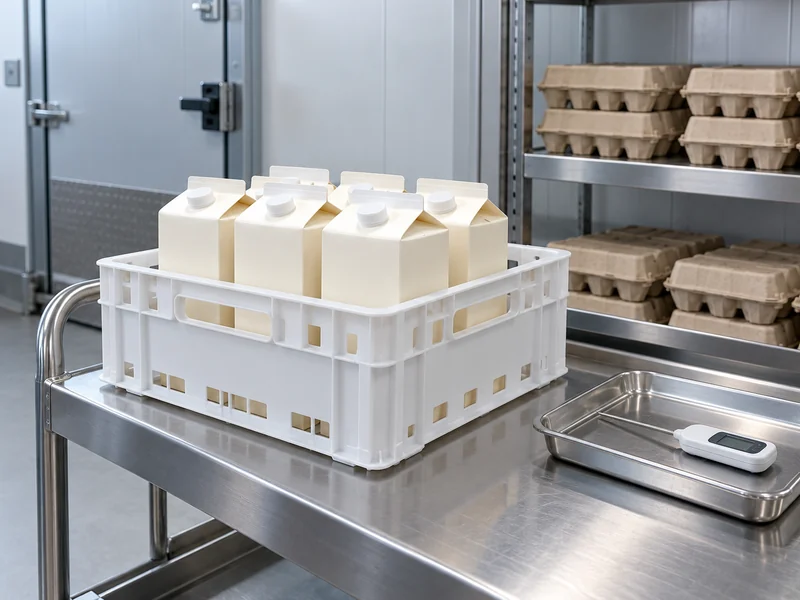 Liquid Egg Cartons At Restaurant Receiving