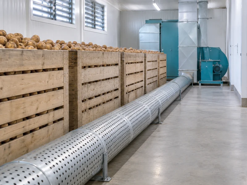 Potato Storage Air Distribution Ducts