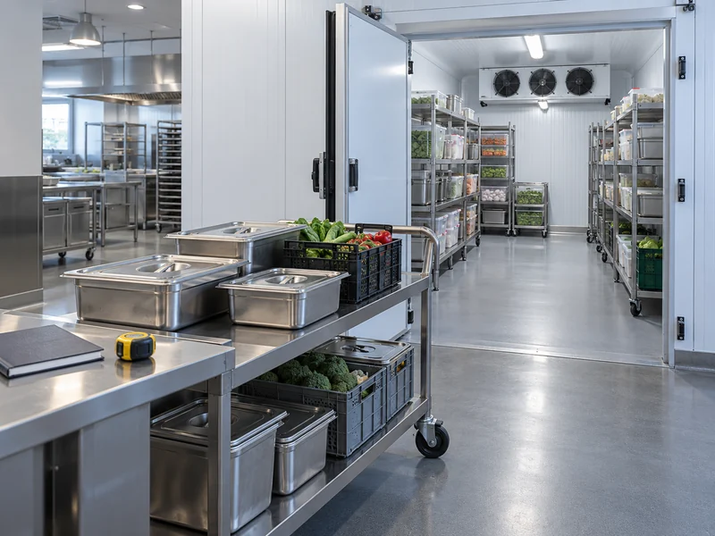 Restaurant Cold Room Receiving Trolley