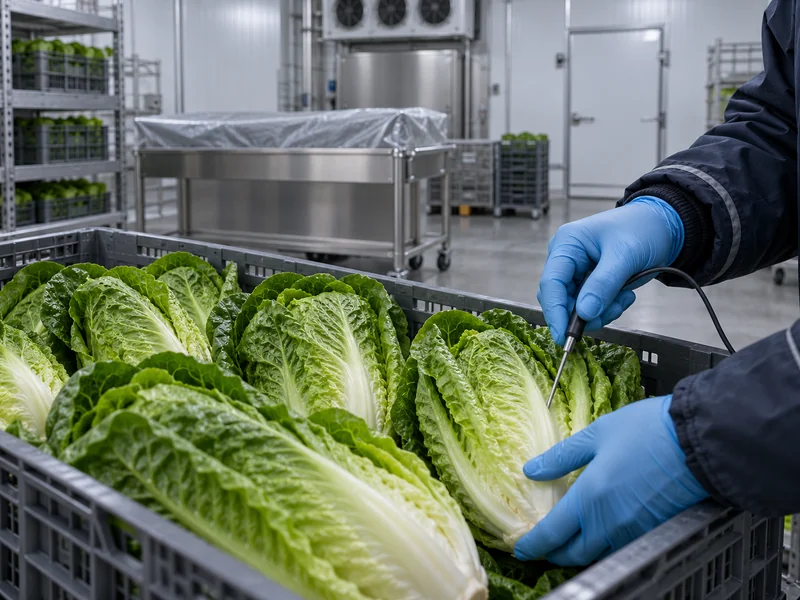 Romaine Lettuce Cooling Temperature Check Romaine Lettuce Cooling Temperature Check