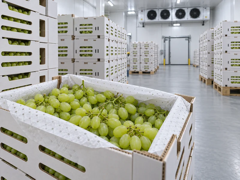 Table Grape Cartons In Cold Storage