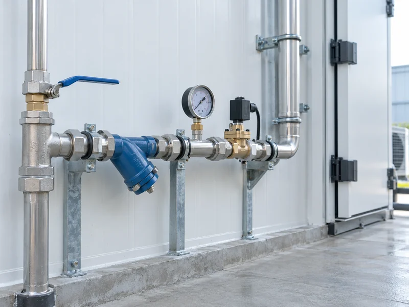 Water Defrost Supply Valve And Strainer Water Defrost Supply Valve And Strainer